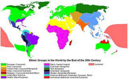 Weltkarte Ethnischer Gruppierungen