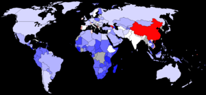 Grafik Geschlechterverhältnis unter 15 Jahren weltweit
