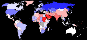 Grafik Geschlechterverhältnis über 65 Jahren weltweit