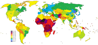 Weltkarte Fruchtbarkeistrate