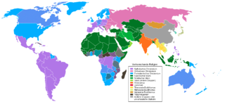 Karte weltweite Verbreitung der Religionen
