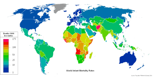 Säuglingssterblichkeit weltweit