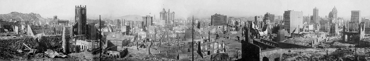  San Francisco earthquake 1906 - panoramic view 
